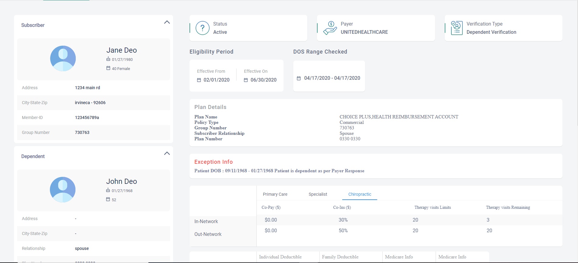 Provider Portal Screeshot3